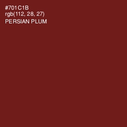 #701C1B - Persian Plum Color Image